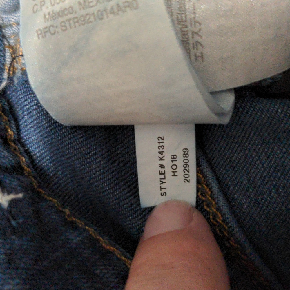 SOLD Madewell Curvy High Rise Skinny Jeans in Hayes Wash sz 25 Style K4312 - Picture 7 of 8